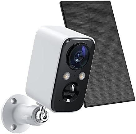 TMEZON Cámara Vigilancia WiFi Exterior Solar, 2K/3MP Camara vigilancia  bateria,Camara de Vigilancia Exterior 360° on PIR Sensor, Visión Nocturna  en Color, Audio Bidireccional : : Electrónica