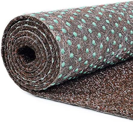 Carpeto Rugs Césped Artificial Sintético con Protuberancias para Exterior e Interior - Césped Artificial para Balcón, Terraza y Jardín - Rollos de Cesped Artificial - Marrón - 200 x 100 cm